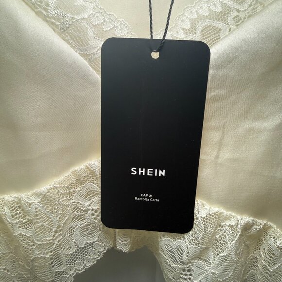 Haute Satin Lace Trim Camisole Lingerie Crop Top – Ivory - Picture 4 of 7